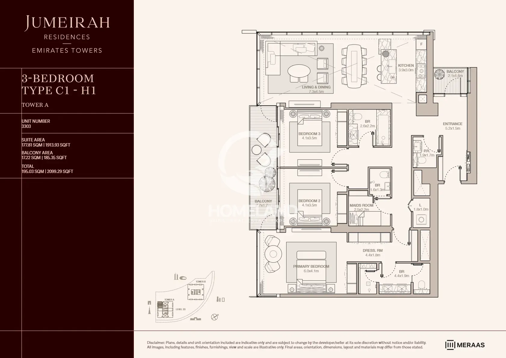 3 BR Type C1-H1